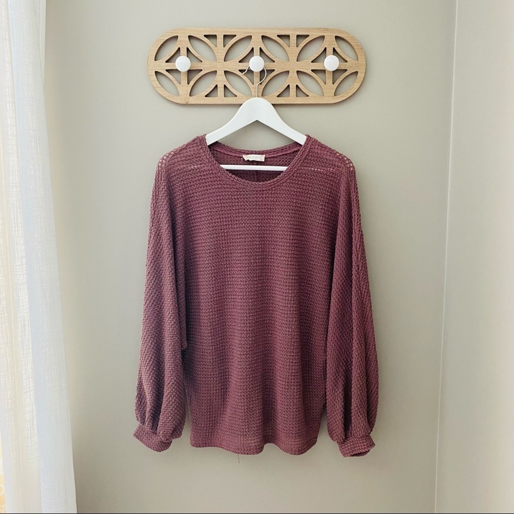 Altar'd State Pullover Sweater Purple Sz S/M